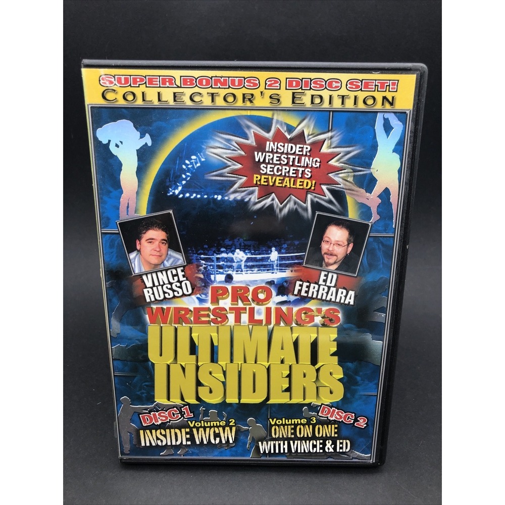 Pro Wrestlings Ultimate Insiders Vol. 2 & 3 DVD 2005 2-Disc Set WWE Russo WCW
